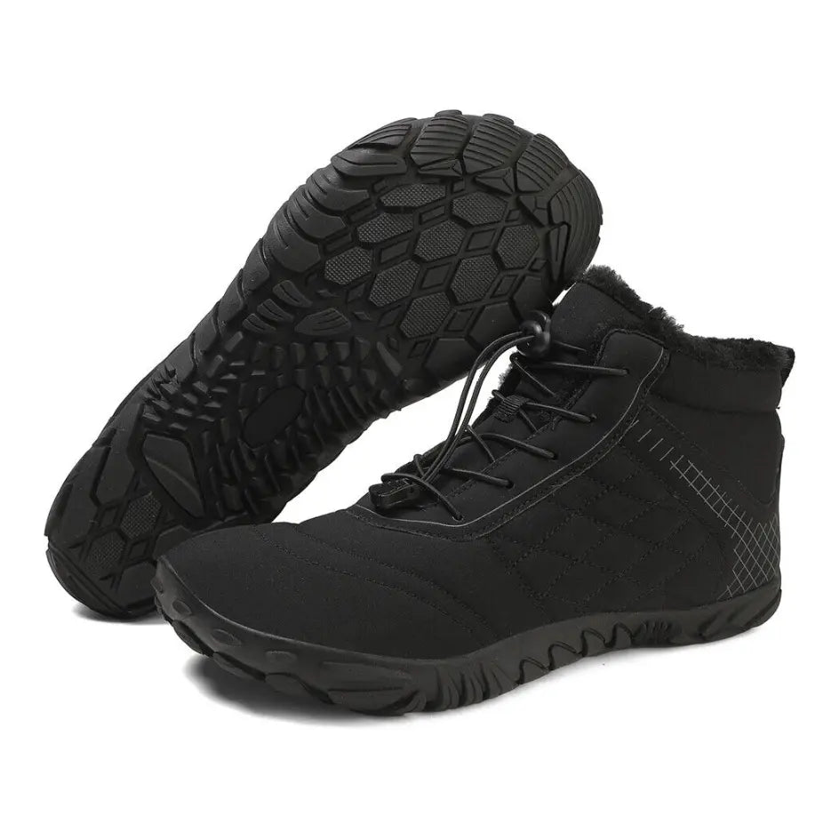 Barefoot Winter Shoes with Flexible Rubber Sole and Wide Fit