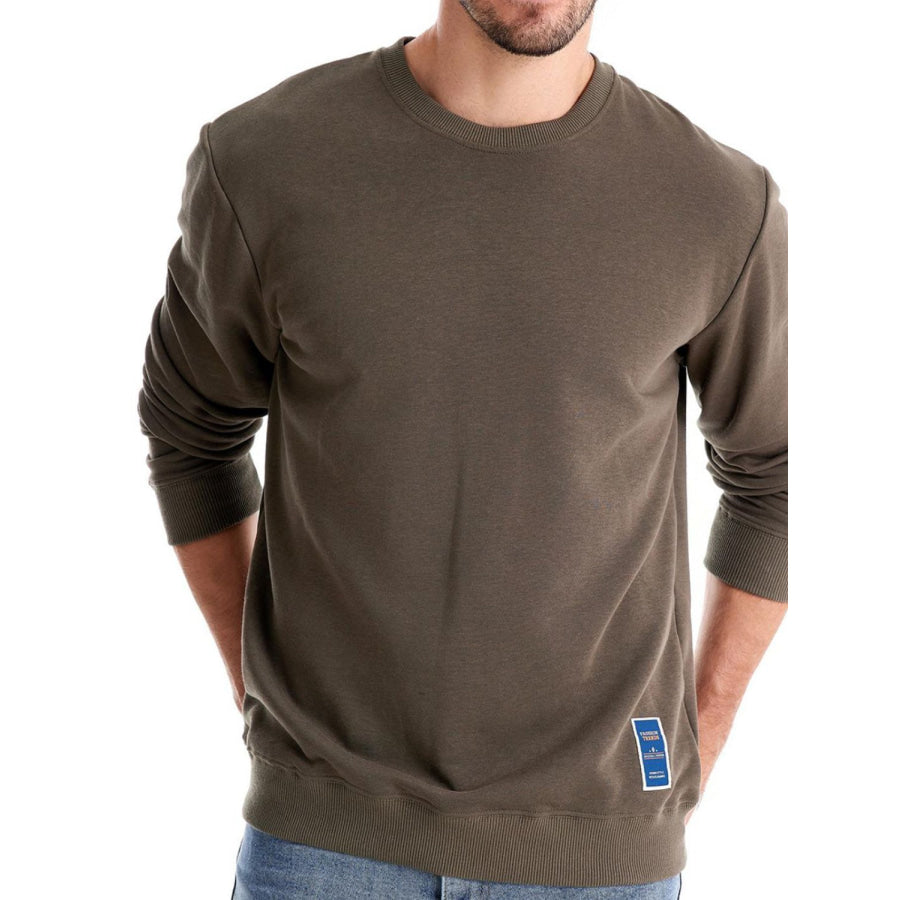Men's Long Sleeve Cotton-Polyester Sweatshirt