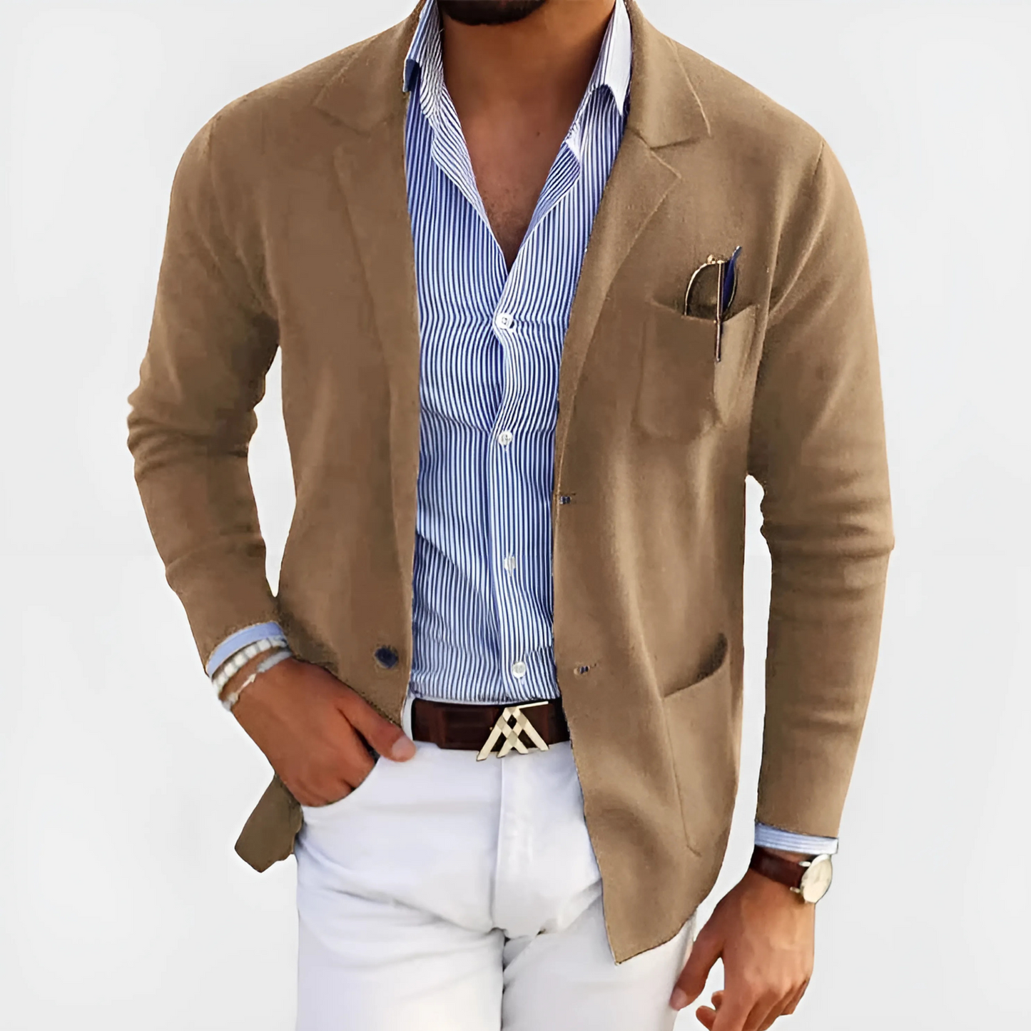 Blazer met reverskraag en klepzakken