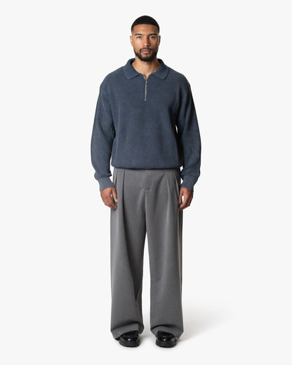 Quarter-Zip Polo Sweater