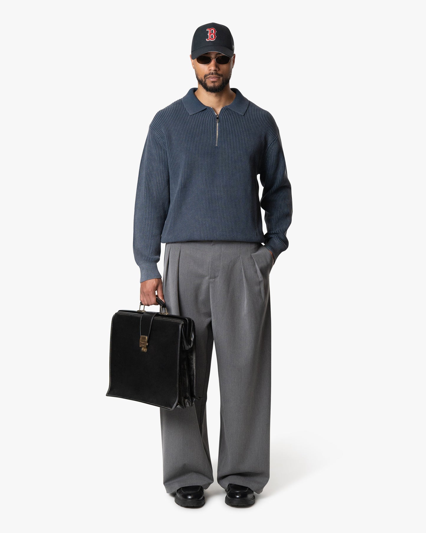 Quarter-Zip Polo Sweater