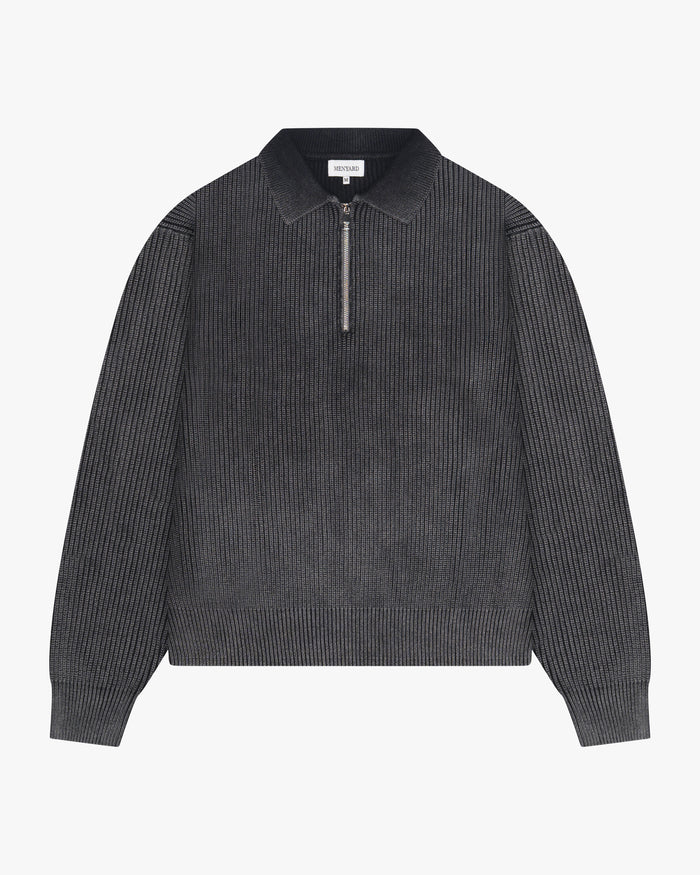 Quarter-Zip Polo Sweater