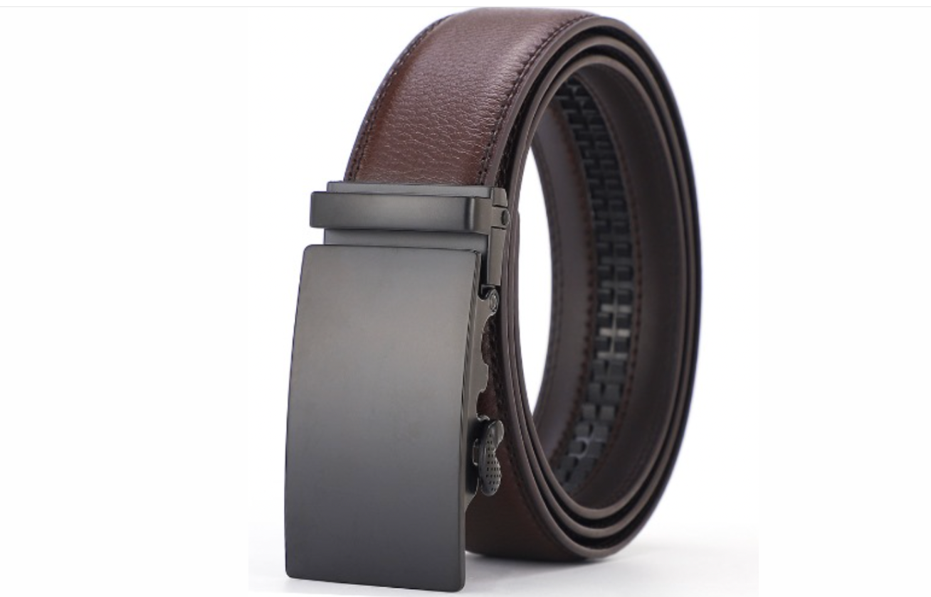 Ceinture en cuir de qualité supérieure avec boucle automatique pour homme