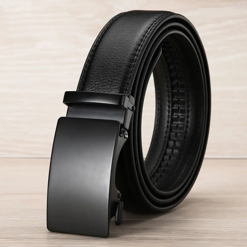 Ceinture en cuir de qualité supérieure avec boucle automatique pour homme