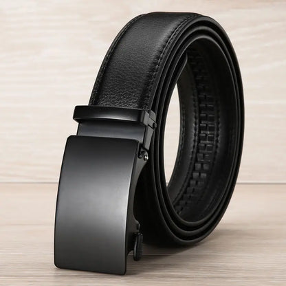 Ceinture en cuir de qualité supérieure avec boucle automatique pour homme