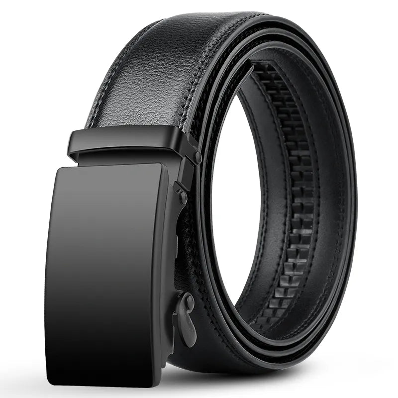 Ceinture en cuir de qualité supérieure avec boucle automatique pour homme