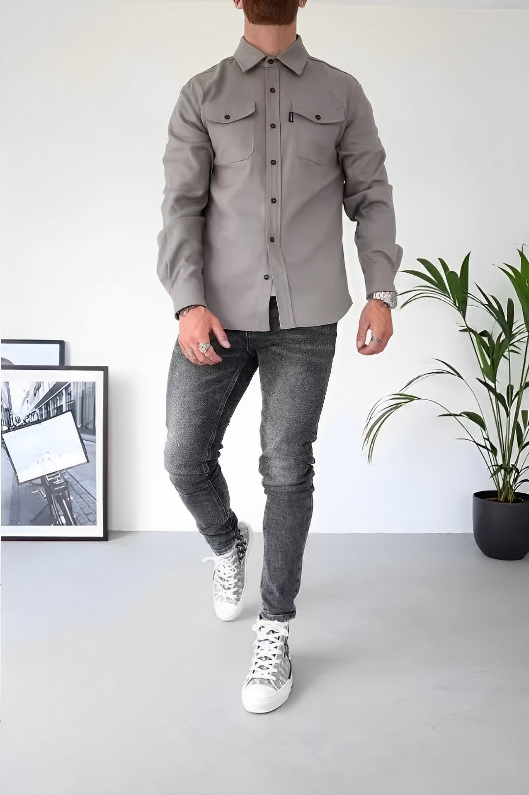 chemise décontractée pour homme