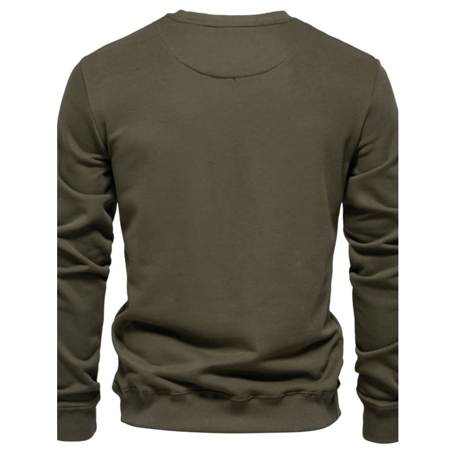 Heren sweatshirt met lange mouwen