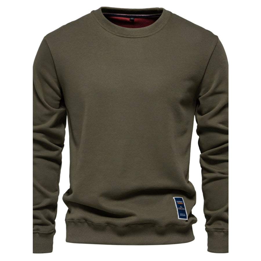 Men's Long Sleeve Cotton-Polyester Sweatshirt